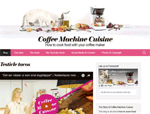 Tablet Screenshot of coffeemachinecuisine.com